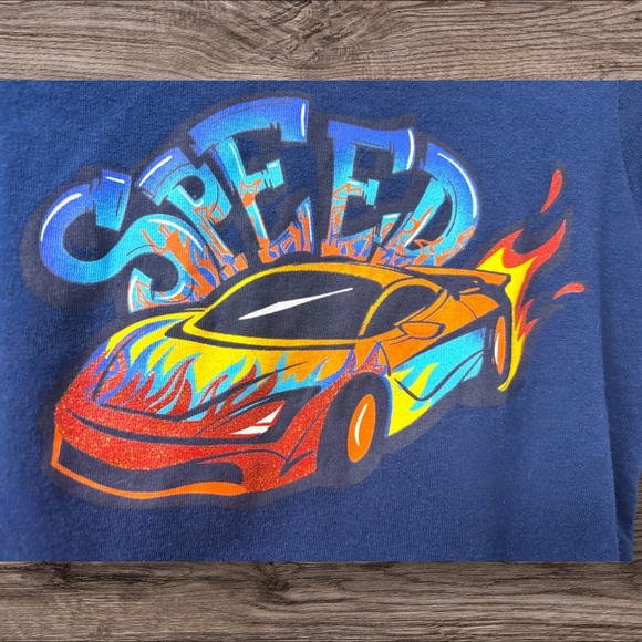 Gumballs 3T Blue Speed Graphic Tee& Cargo Shorts Set. EUC. - Picture 2 of 9